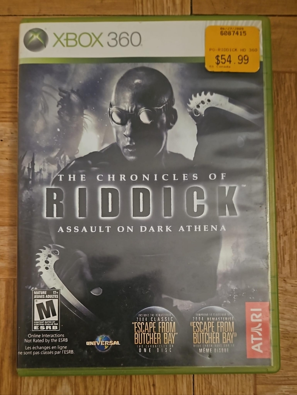 The Chronicles of Riddick: Assault on Dark Athena (Microsoft Xbox 360, 2009)